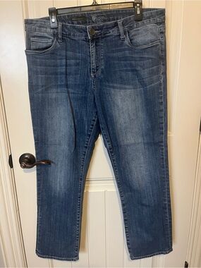 Kut from the Kloth Women’s Straight Leg Jeans - Dark Blue Wash